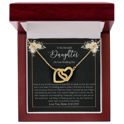 Daugther Wedding Interlocking Hearts Necklace