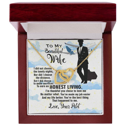 Pilot'S Wife - Interlocking Heart Necklace Interlocking Hearts Necklace