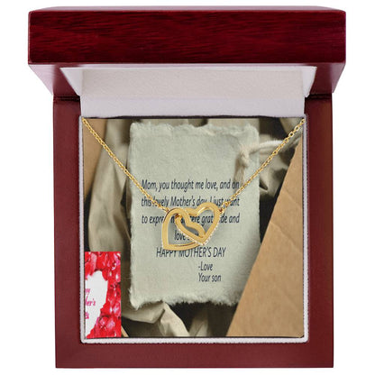 Happy Mother'S Dayike Mens Production Interlocking Hearts Necklace