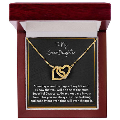 Grand Daughter - Inetrlocking Heart Interlocking Hearts Necklace