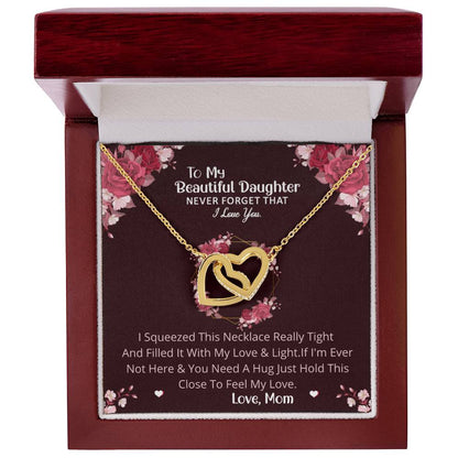 Gift For Daughter From Mom Birthday Gift For Daughterinterlocking Hearts Necklace