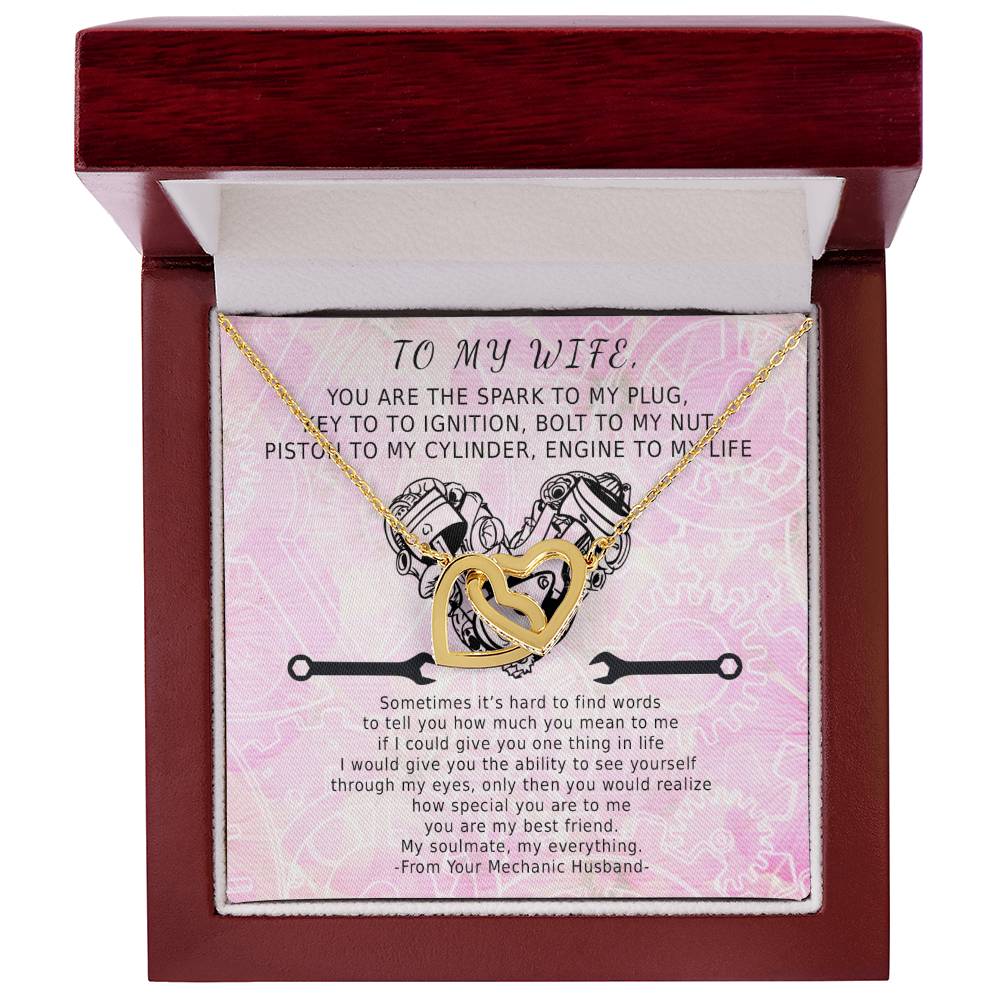 Key To Ignition Hearts Interlocking Hearts Necklace