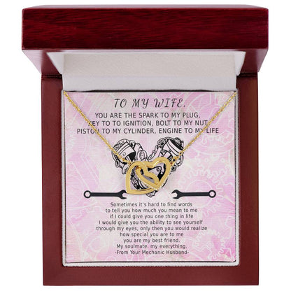 Key To Ignition Hearts Interlocking Hearts Necklace
