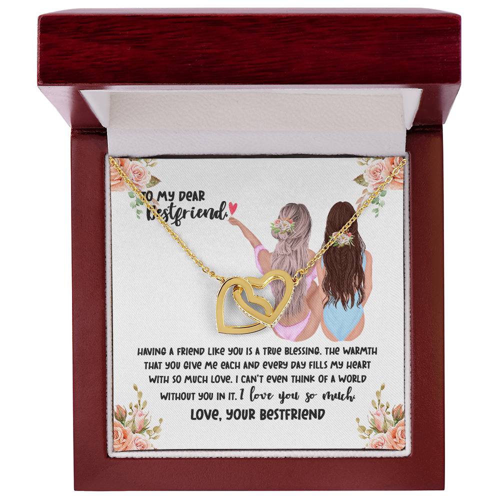 Bestfriend Interlocking Necklace Interlocking Hearts Necklace