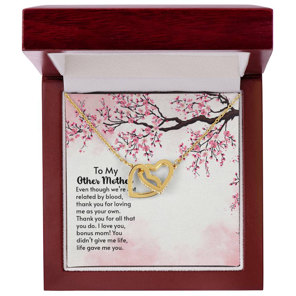 To My Mother - Interlocking Hearts Necklace