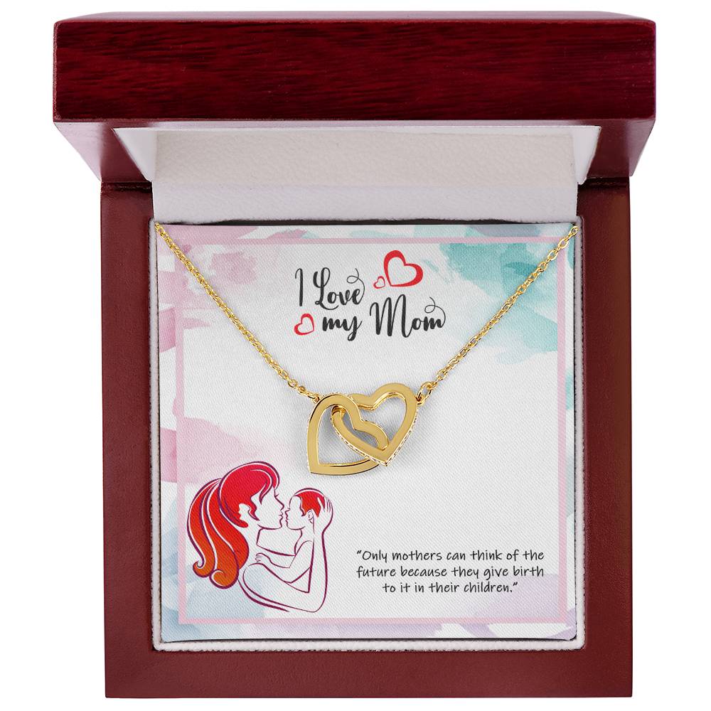 Wishing You Happy Mother'S Day - Necklace Interlocking Hearts Necklace