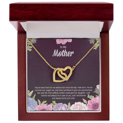 Interlocking Hearts Necklace For Mother