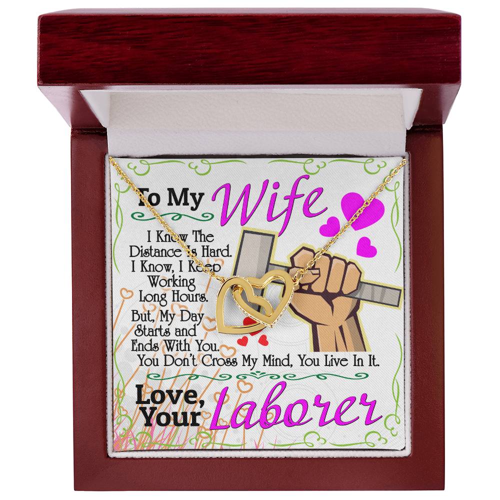Laborer'S Wife - Interlocking Heart Necklace Interlocking Hearts Necklace