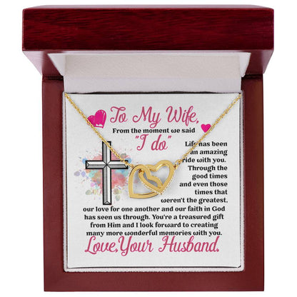 Gift For Wife - Interlocking Heart Necklace Interlocking Hearts Necklace