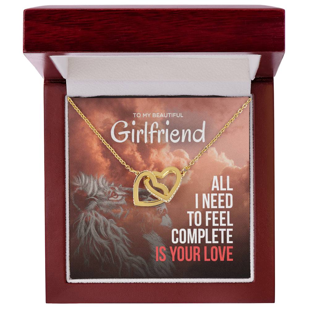 All I Need Is Your Love -Interlocking Hearts Necklace