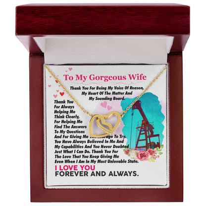 Oilfield Man'S Wife - Interlocking Heart Necklace Interlocking Hearts Necklace