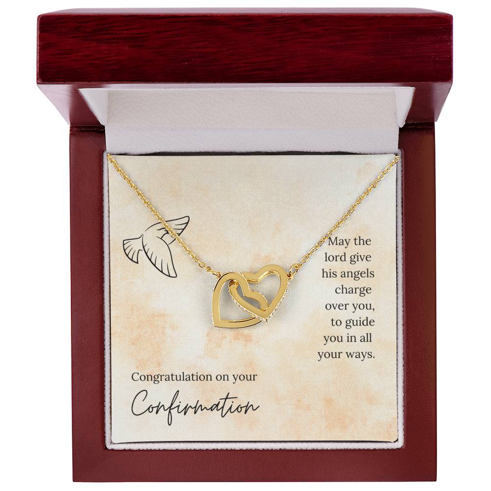Interlocked Heart Necklace - For Confirmation Interlocking Hearts Necklace