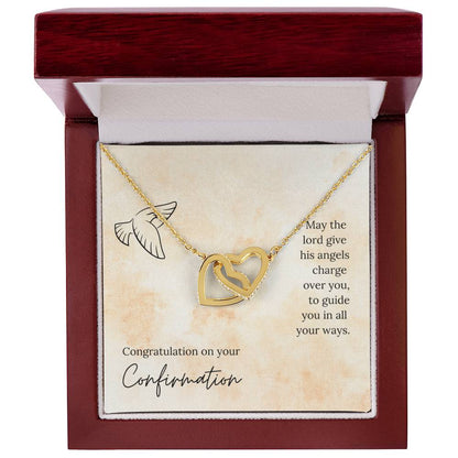 Interlocked Heart Necklace - For Confirmation Interlocking Hearts Necklace
