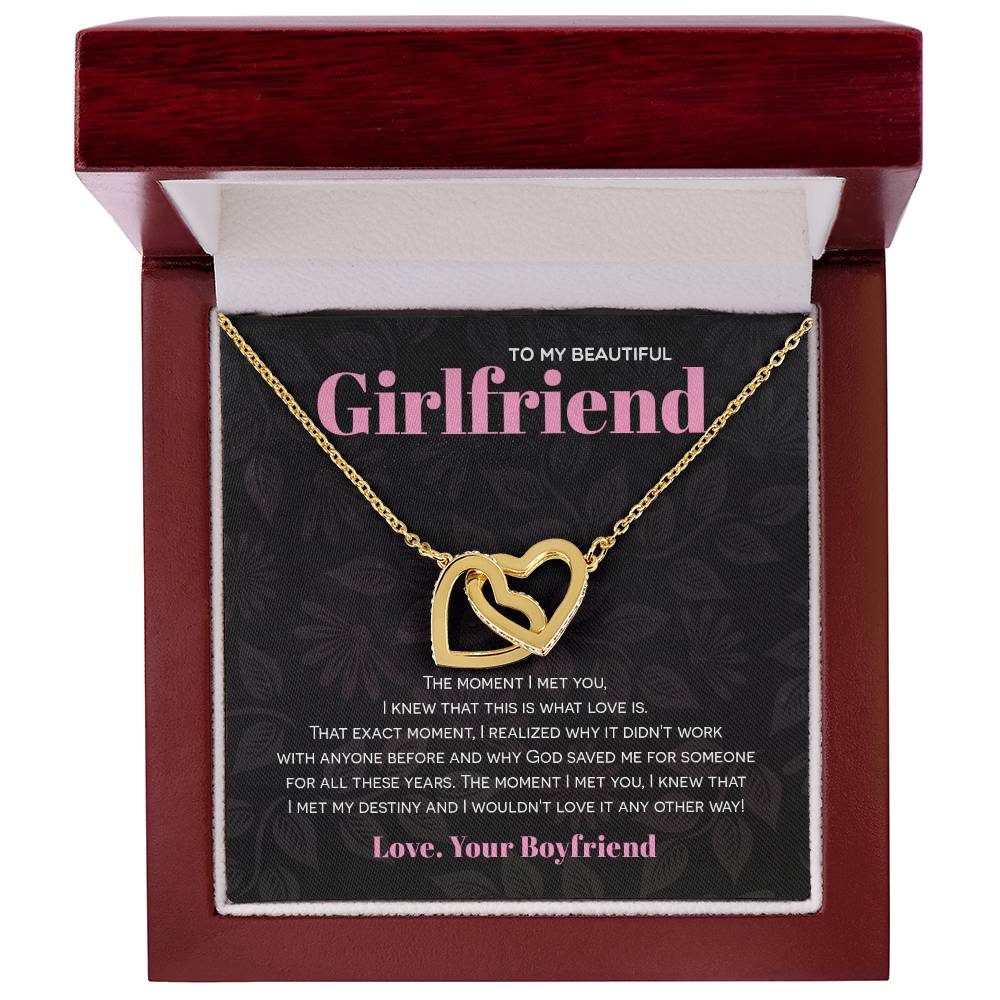 Interlocking Hearts - God Saved Me For You Interlocking Hearts Necklace