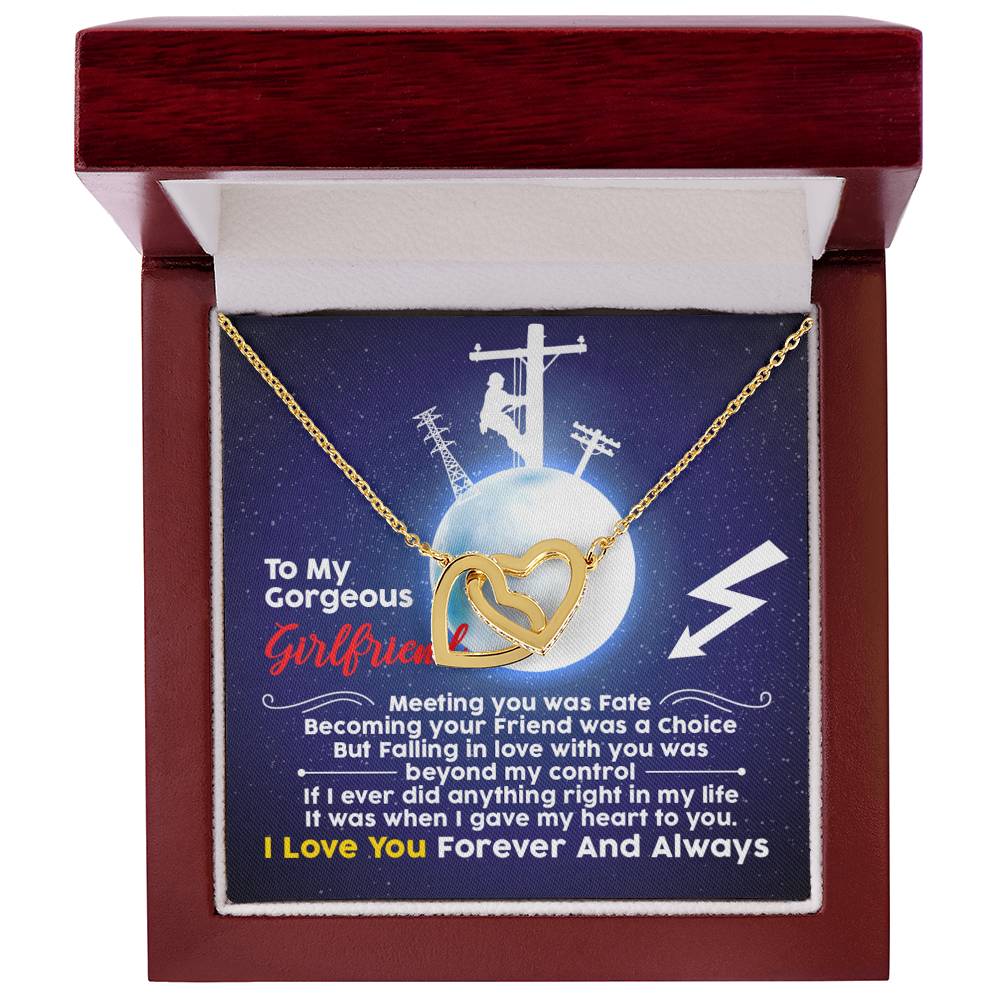 Lineman'S Girlfriend - Interlocking Heart Necklace Interlocking Hearts Necklace