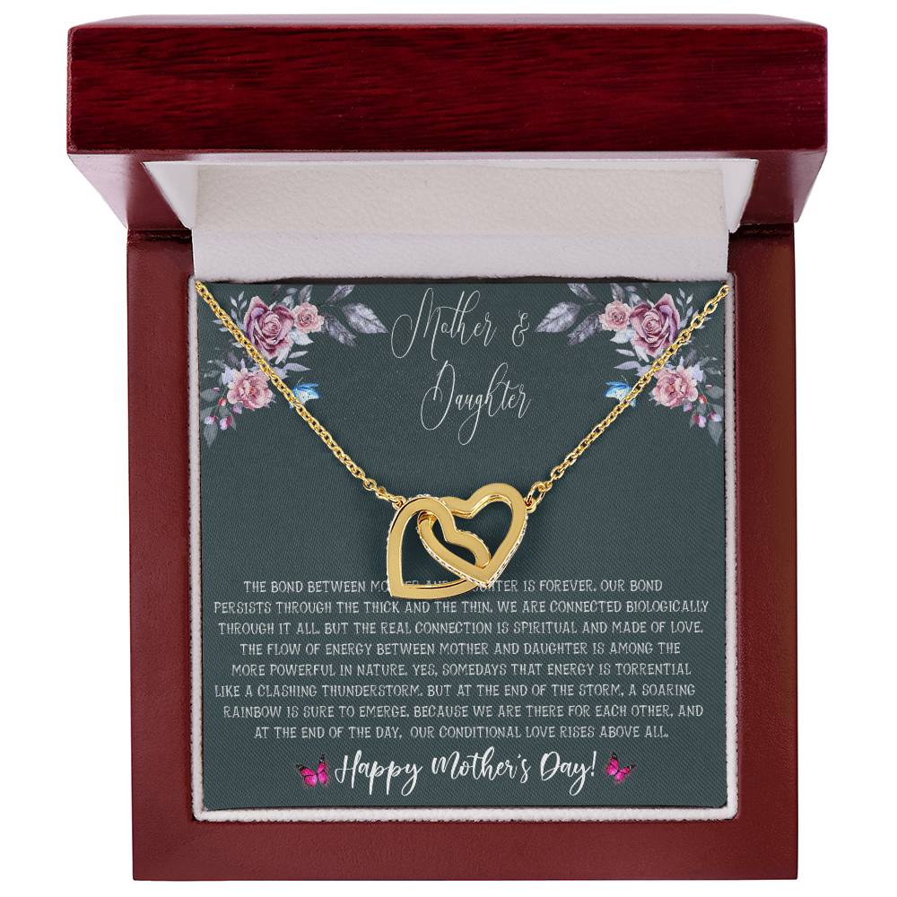 Mother'S Day Gift From Daughter - Mother Daughter Necklace Gifts For Mom Mom Necklace Interlocking Hearts Necklace