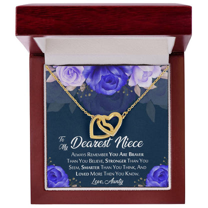 Beautiful Gift For Niece From Aunty Interlocking Hearts Necklace