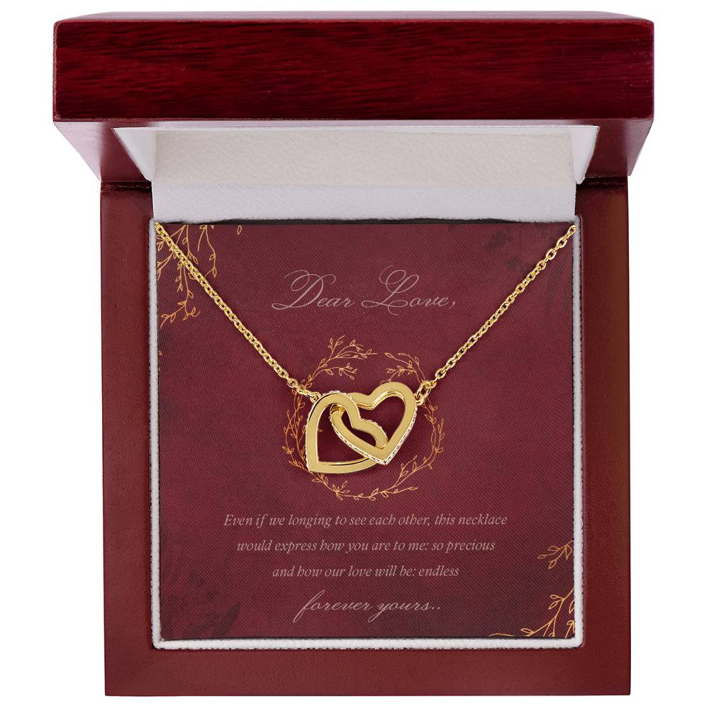Coupledhearts Luxury Necklace Interlocking Hearts Necklace