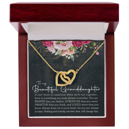 Interlocking Hearts - To Granddaughter Interlocking Hearts Necklace