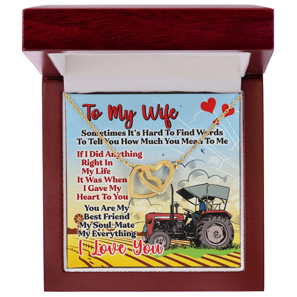 Farmer'S Wife - Interlocking Heart Necklace Interlocking Hearts Necklace