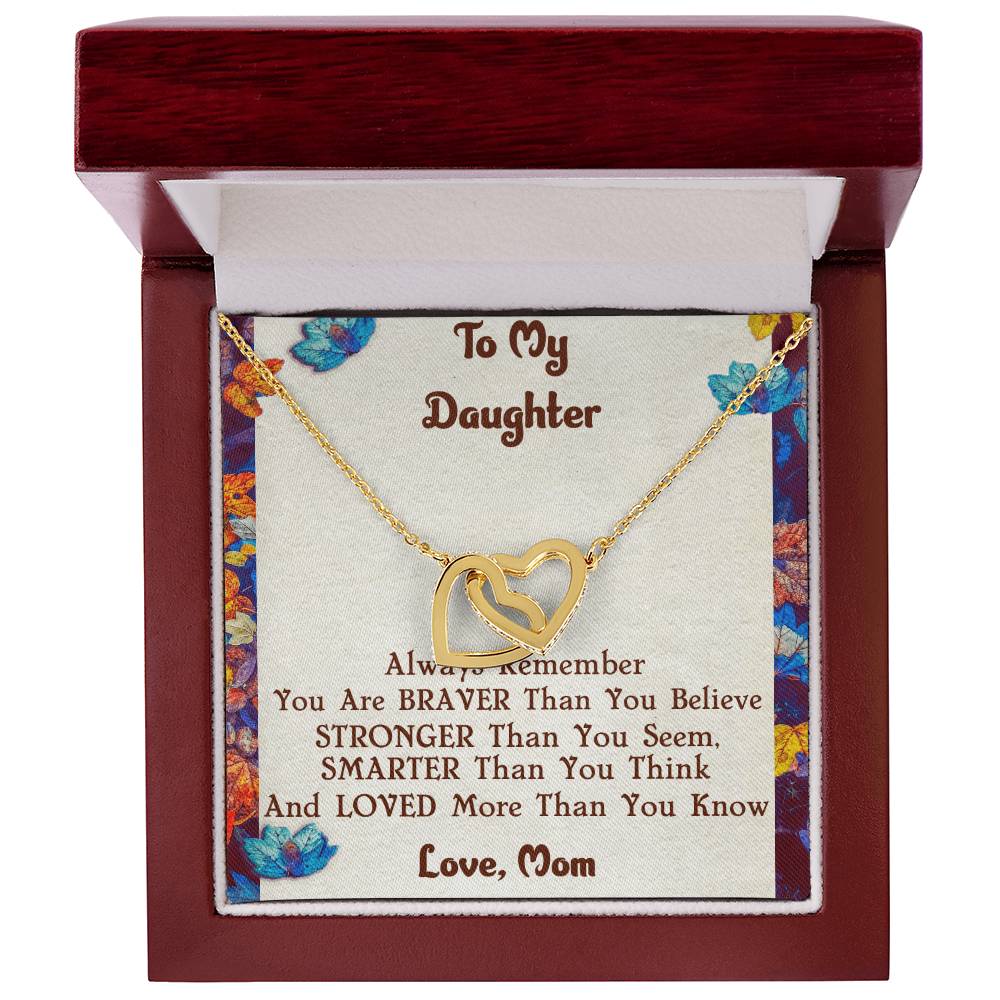Mother & Daughter Necklace Interlocking Hearts Necklace