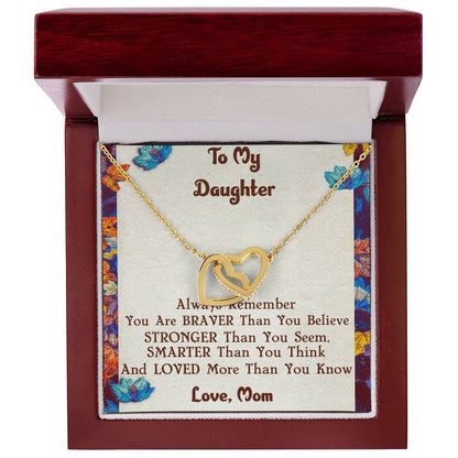 Mother & Daughter Necklace Interlocking Hearts Necklace