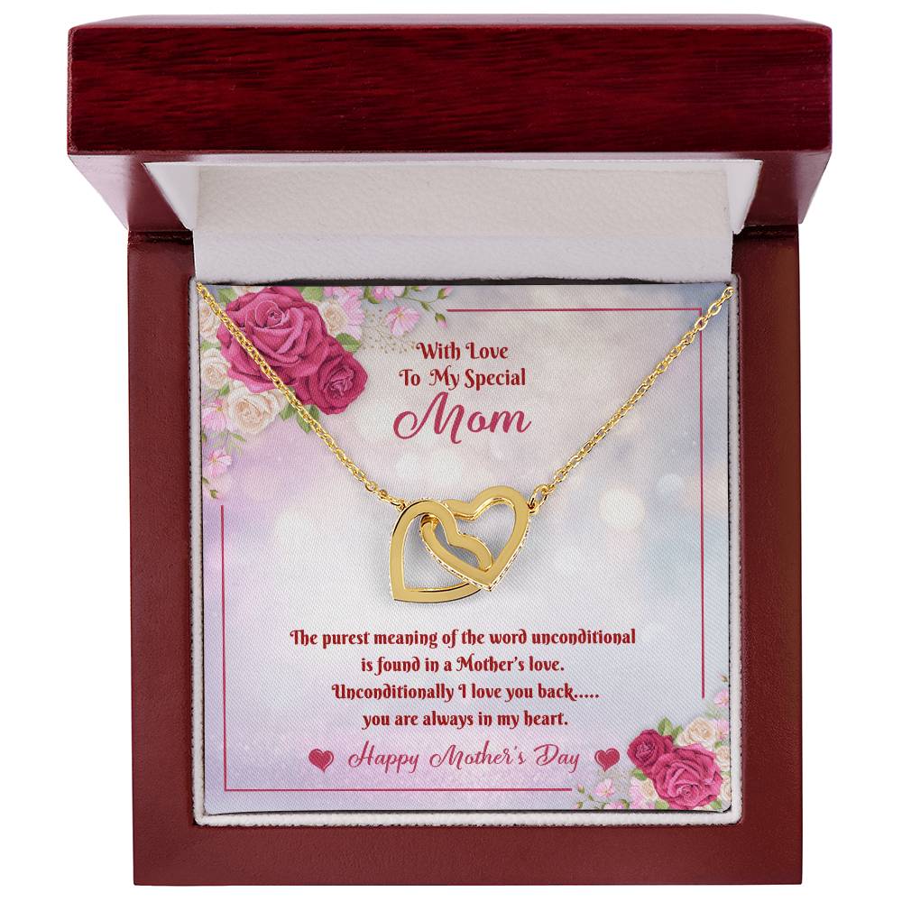 Mother'S Day Hearts Necklace Interlocking Hearts Necklace