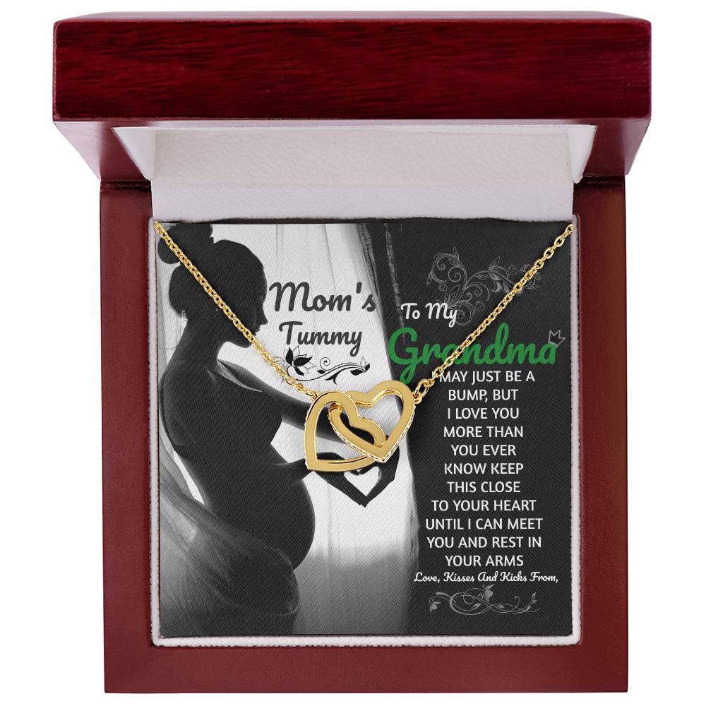 New Grandma Gift Grandma To Be Gifts For Expectant Grandmother Future Grandma Expecting Grandma Gift For Grandma To Be At Baby Shower Interlocking Hearts Necklace