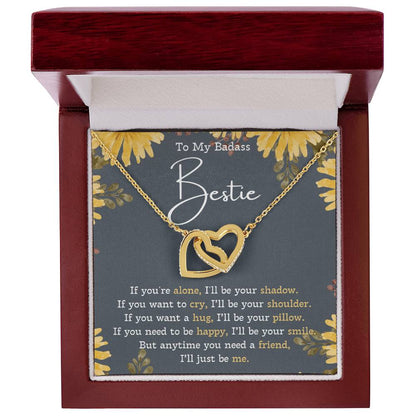 Best Friend Necklace Best Friend Gift Gift For Friend Friendship Interlocking Necklace Friend Forever Gifts Best Friend Birthday Gifts Interlocking Hearts Necklace