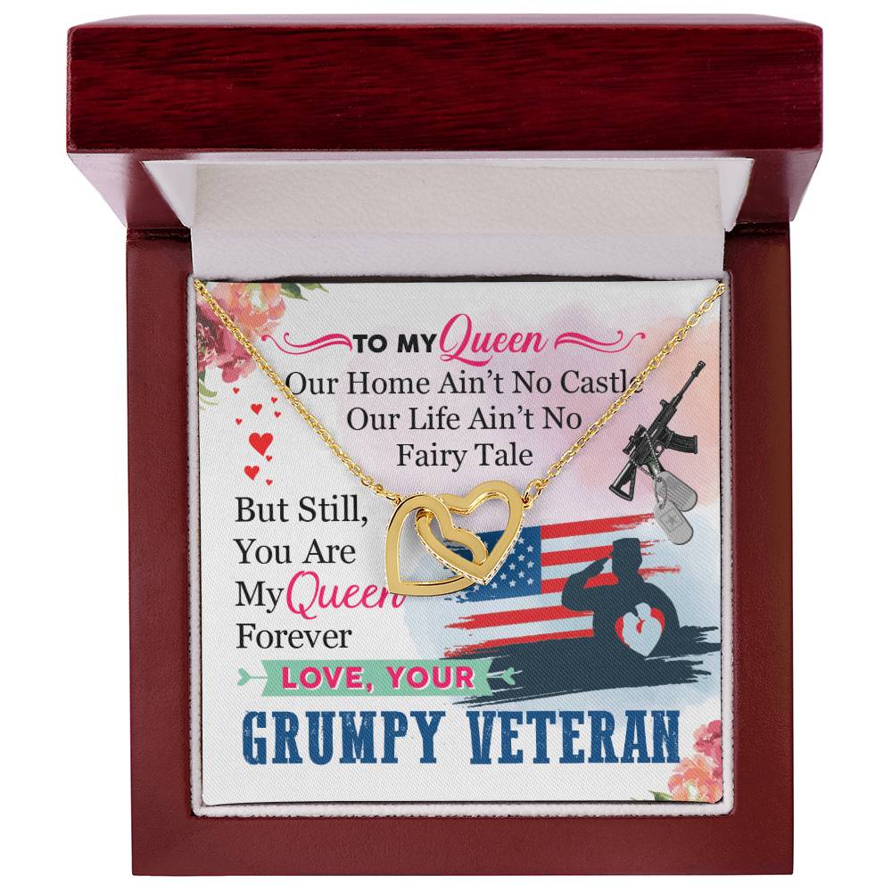 Veteran'S Wife - Interlocking Heart Necklace Interlocking Hearts Necklace