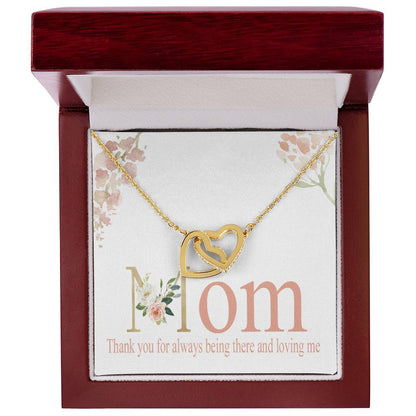 Mom Necklace Interlocking Hearts Necklace