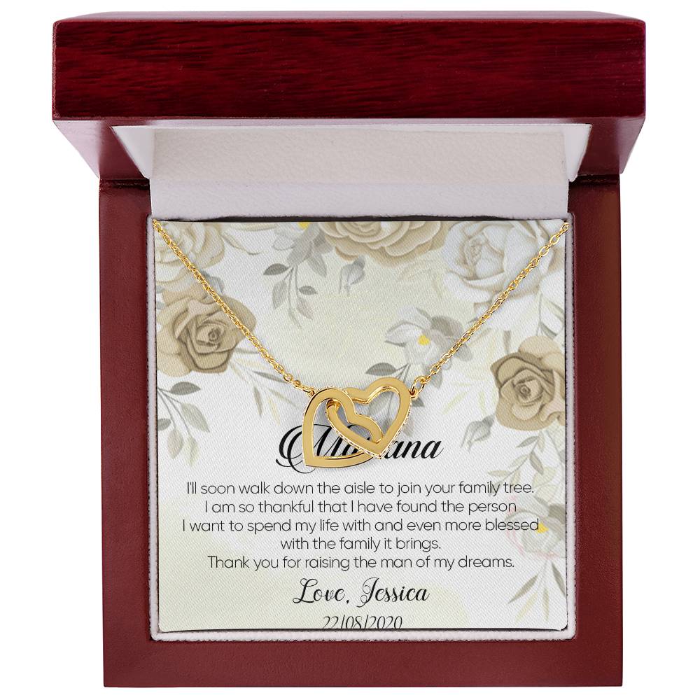 Mother Of The Groom Gift Mother Of The Bride Necklace Gift Mother In Law Necklace Gift Interlocking Heart Necklace Wedding Interlocking Hearts Necklace