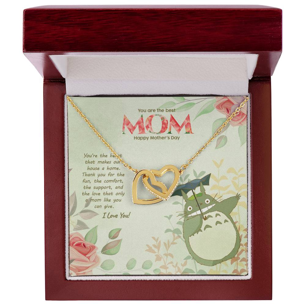 Special Edition You Are The Best Mom! Interlocked Hearts Tm2V4 Interlocking Hearts Necklace