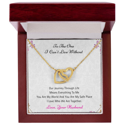 You Mean Everything To Me - Necklace Interlocking Hearts Necklace