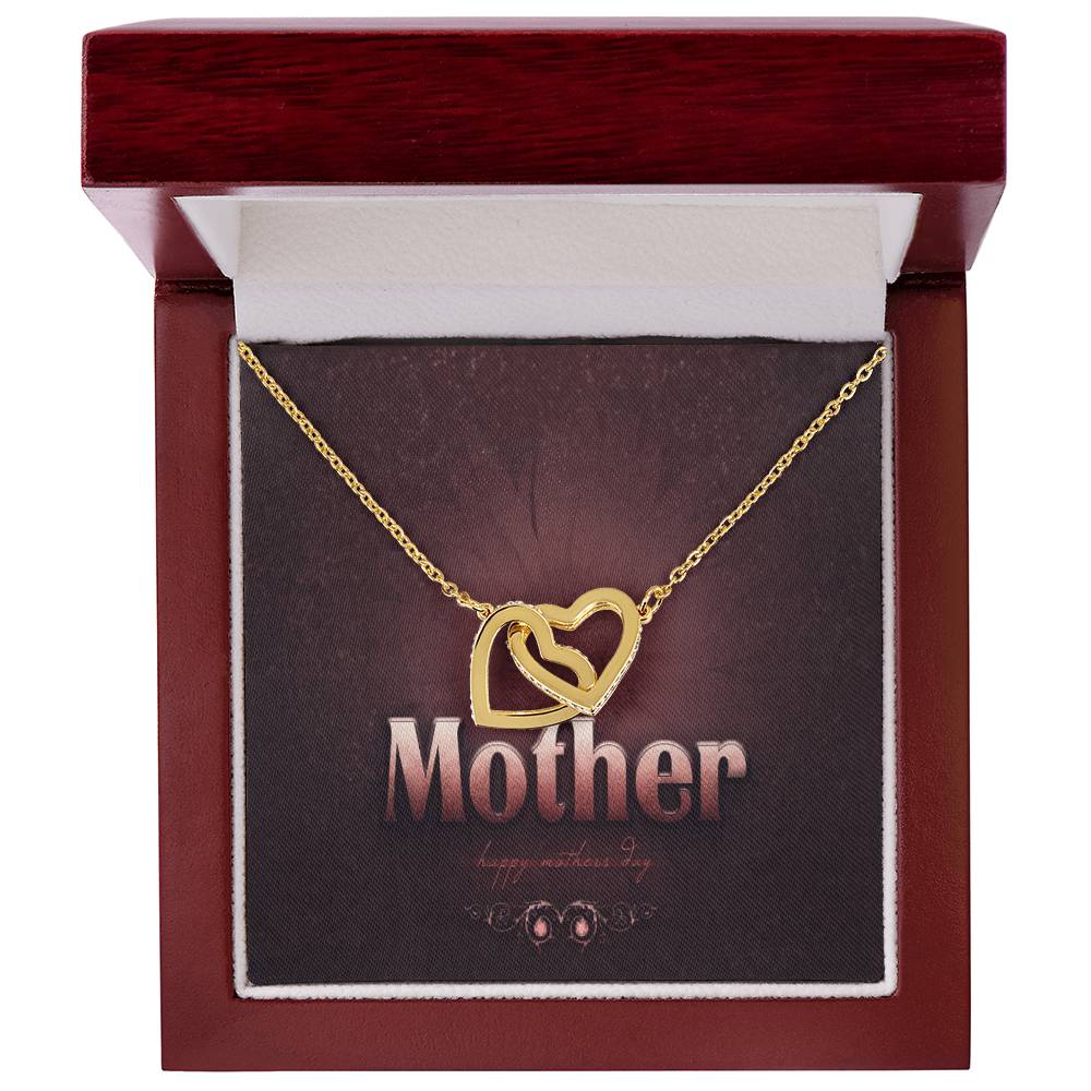 To My Mother My Everything Interlocking Hearts Necklace
