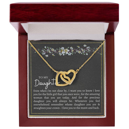 Gift For Daughter Interlocking Hearts Necklace