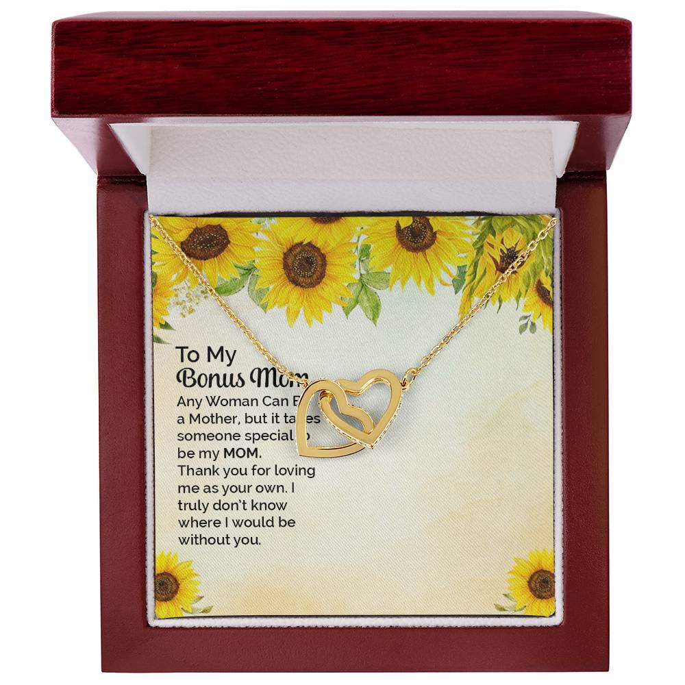 Necklace Gift For Mom To My Mom Necklace Gift Love Knot Necklace For Mom Custom Mom Birthday Necklace Gift My Mom Jewelry Massage Box Interlocking Hearts Necklace