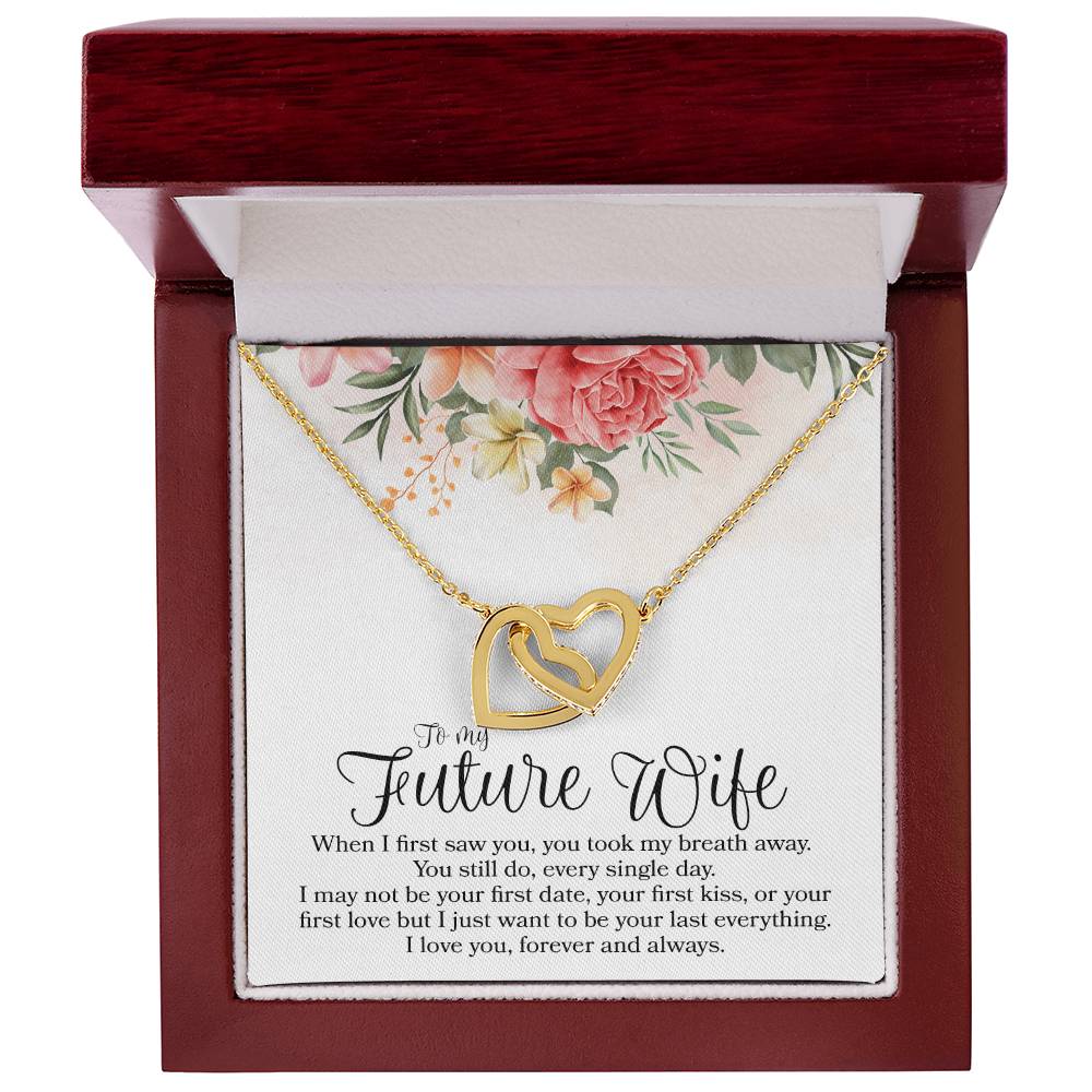 Interlocking Hearts - To Future Wife Interlocking Hearts Necklace