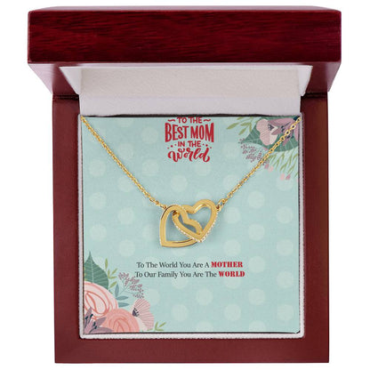 Mothers Day Gift For Mom Mothers Day Gift From Son Mothers Day Gift From Daughter Mothers Day Necklace Interlocking Hearts Necklace