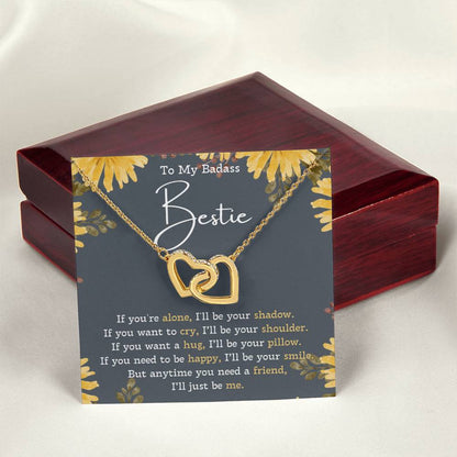 Best Friend Necklace Best Friend Gift Gift For Friend Friendship Interlocking Necklace Friend Forever Gifts Best Friend Birthday Gifts Interlocking Hearts Necklace