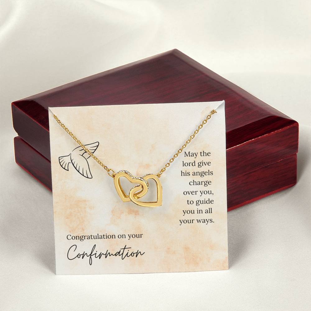 Interlocked Heart Necklace - For Confirmation Interlocking Hearts Necklace