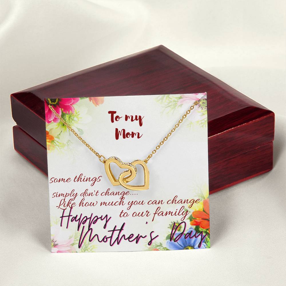 Mother'S Day Necklace Gift For Mom Mothers Day Gift To My Mom Necklace For Mom Mom'S Day Gift Mother Day Gift Set Interlocking Hearts Necklace