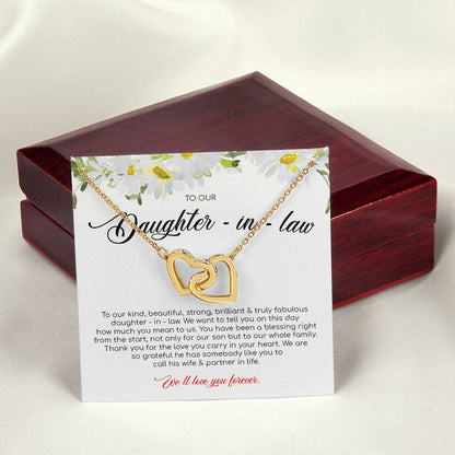 Ou Have Been A Blessing Right From The Start - Interlocking Heart Necklace Interlocking Hearts Necklace