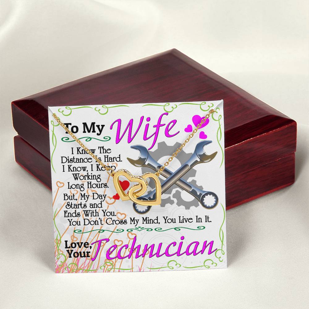 Technician'S Wife - Interlocking Heart Necklace Interlocking Hearts Necklace