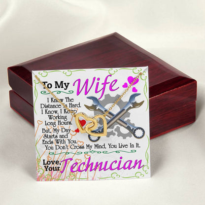 Technician'S Wife - Interlocking Heart Necklace Interlocking Hearts Necklace