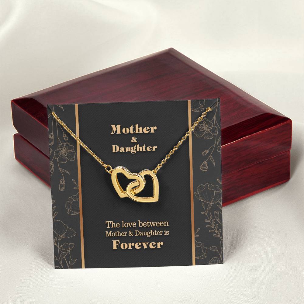 Mothers Day Interlocking Hearts Necklace Luxury