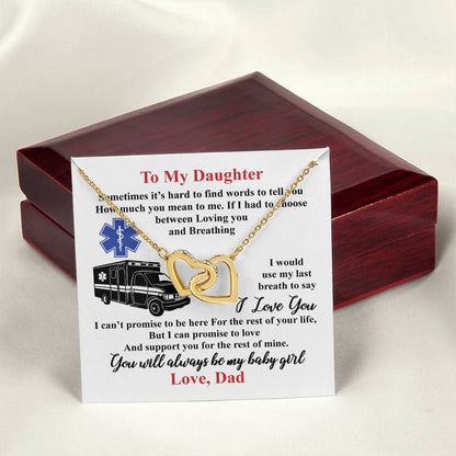 Gift For Daughter - Interlocking Heart Necklace Interlocking Hearts Necklace