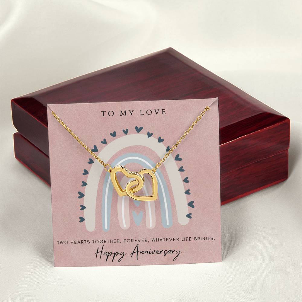 To My Love Interlocked Hearts Interlocking Hearts Necklace