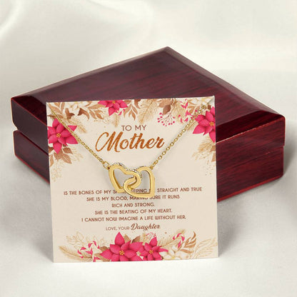 Gift For Mom - Beating Of My Heart - The Interlocking Heart Necklace Interlocking Hearts Necklace
