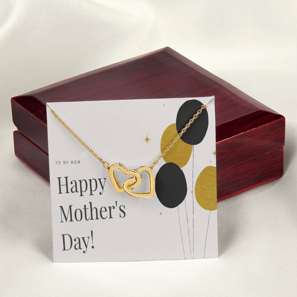 To My Mom Interlocking Hearts Necklace